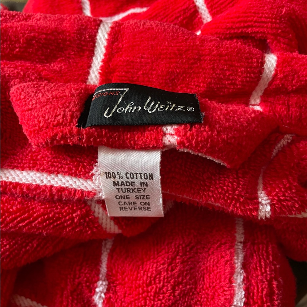 Vtg John Weitz Heavyweight Towel Bath Robe - Picture 2 of 5